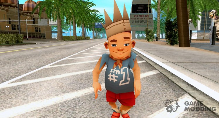 A character from the Subway Surfers (Android)