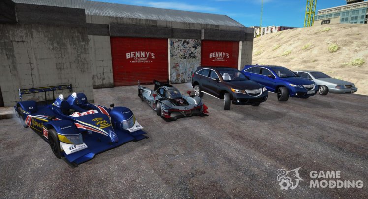 Pack of different Acura cars (ARX, CL, RDX)