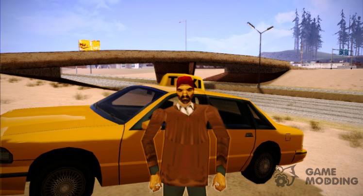 A taxi driver from GTA 3