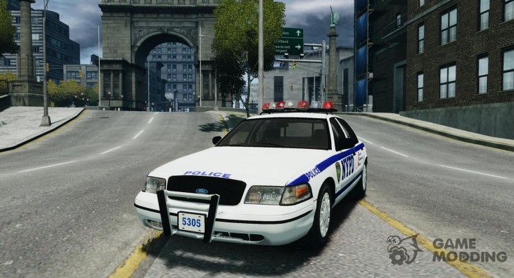 Ford Crown Victoria Interceptor 2008 policía de la policía de Nueva York