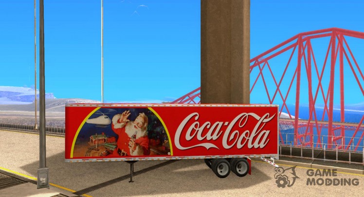 Custom Peterbilt 379 semi trailer for Coca Cola