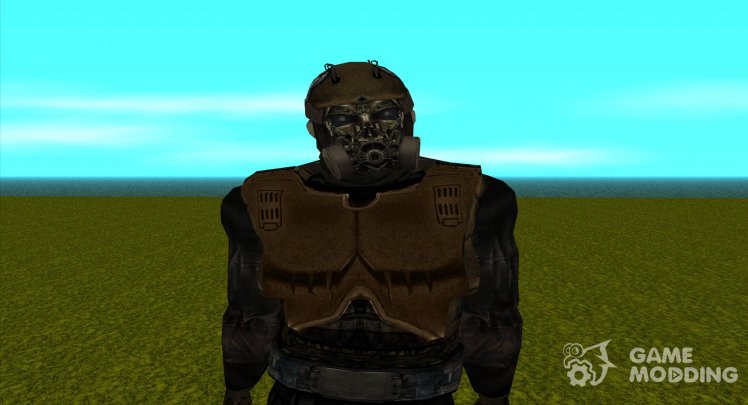 A member of the Inner Circle group in an exoskeleton without servos from S.T.A.L.K.E.R