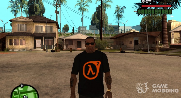 Camiseta con el logo de Half Life 2