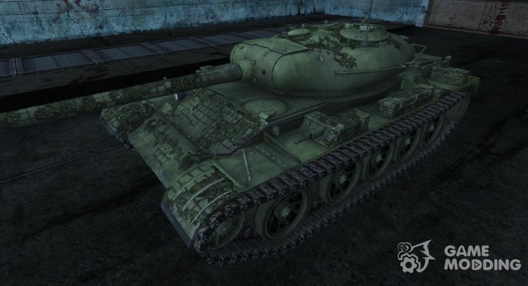Skin for t-54 with a camouflage NET