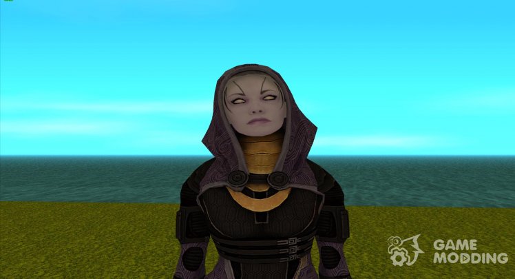 Tali'zora without a mask from Mass Effect