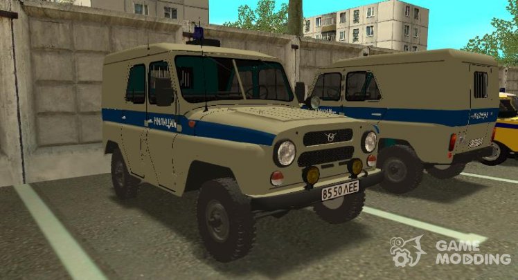 El uaz-469 la Policía de leningrado