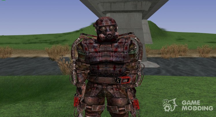 A member of the group Murderers in the exoskeleton of S. T. A. L. K. E. R