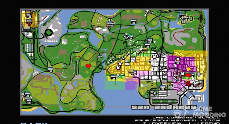 Nuevos iconos de mapa para GTA San Andreas