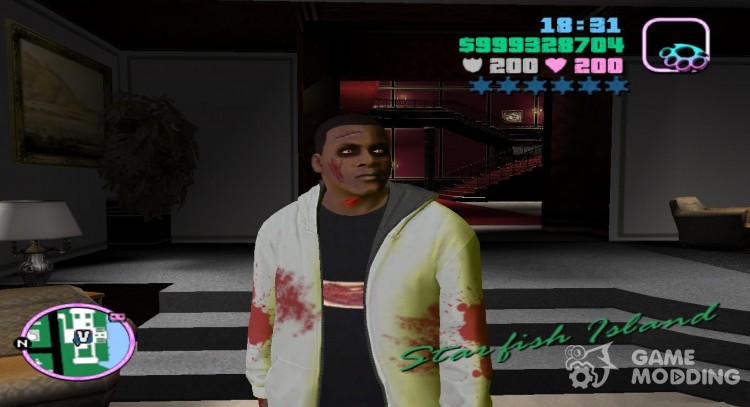 Zombie Franklin v. 2.1 for GTA Vice City