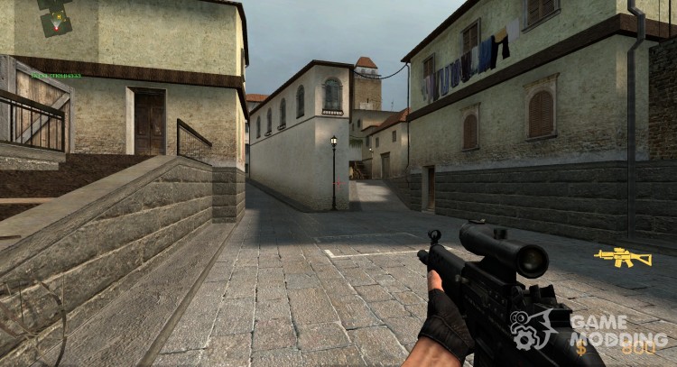 Black SG552 *+W View* for Counter-Strike Source