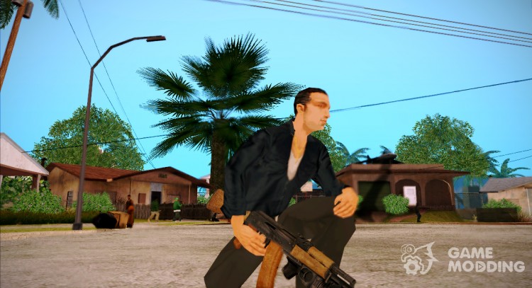 AK-74 with a working flashlight for GTA San Andreas