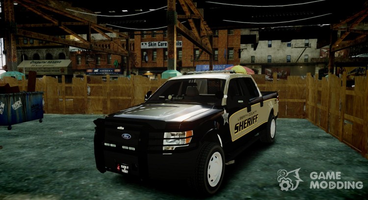 Ford F150 2010 Liberty County Sheriff para GTA 4