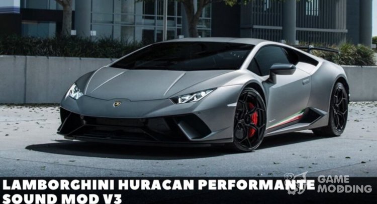Lamborghini Huracan Performante Sonido Mod v3 para GTA San Andreas
