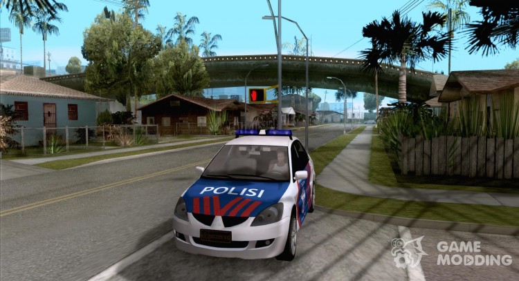 Mitsubishi Lancer policía Indonesia para GTA San Andreas