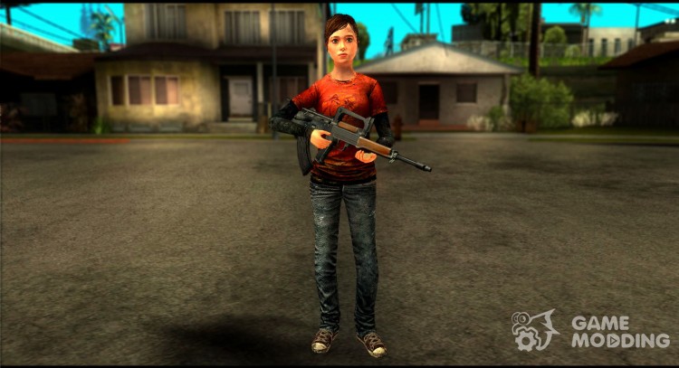 Ellie from The Last Of Us v1 para GTA San Andreas