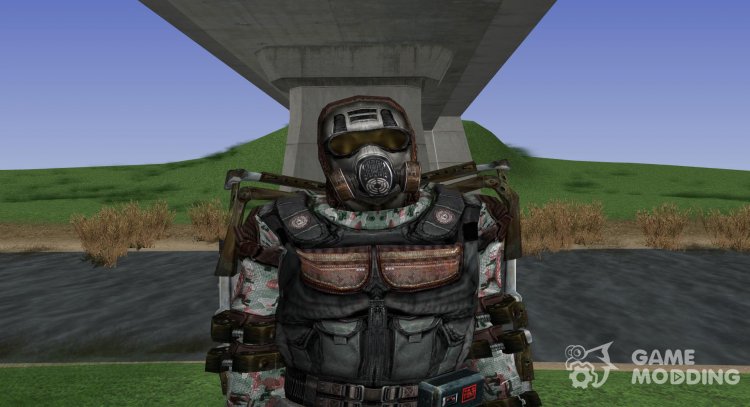 A member of the IIG in a lightweight exoskeleton of S. T. A. L. K. E. R for GTA San Andreas