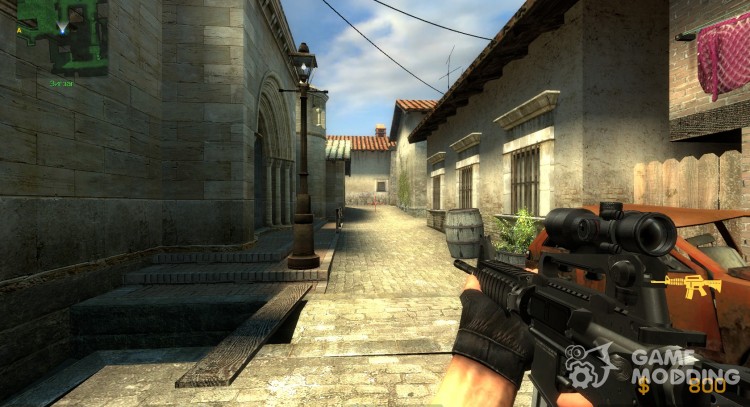 m4a1 sf-ris agog + Default animations for Counter-Strike Source
