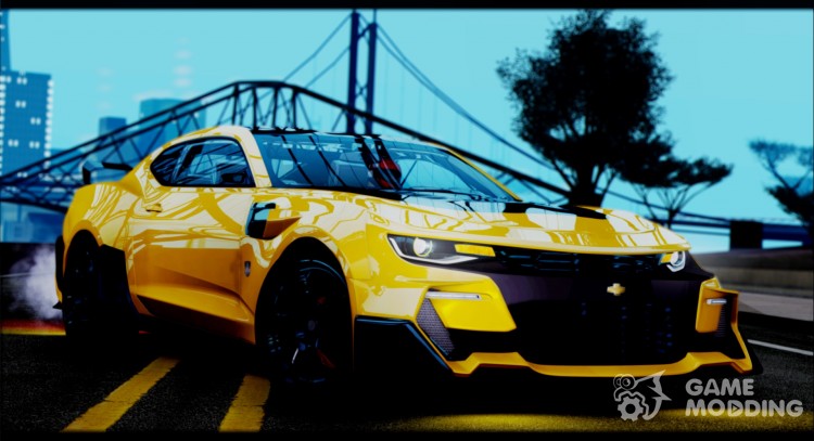 El Chevrolet Camaro SS 2016 Transformers Bumblebee 5 v1.1 para GTA San Andreas