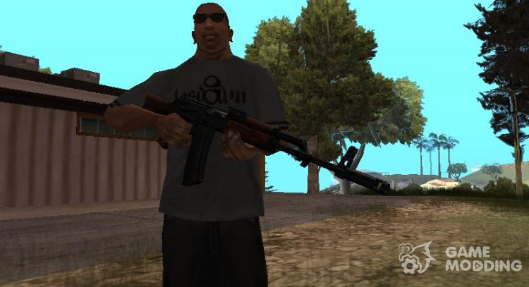 АК-47 ультра реалистичными для GTA San Andreas