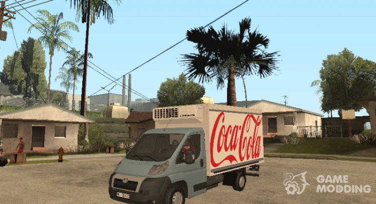 Peugeot Boxer Coca Cola para GTA San Andreas