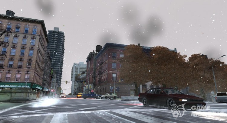 Realistic Snowfall (v1.5) для GTA 4