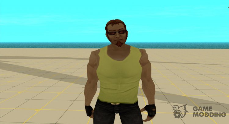 Postal dude в желтой майке для GTA San Andreas