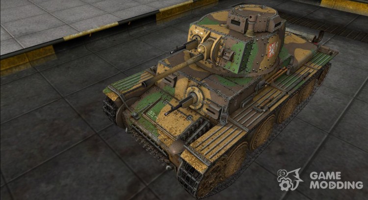 The skin for the Panzer 38 (t) for World Of Tanks