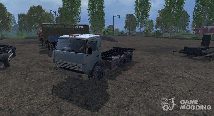 КамАЗ 55102 + Модульные прицепы для Farming Simulator 2015