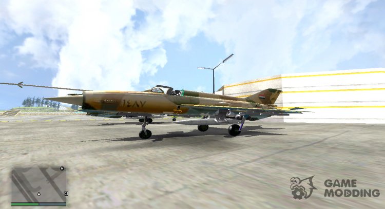 Mig-21 Syrian Army Aviation для GTA San Andreas