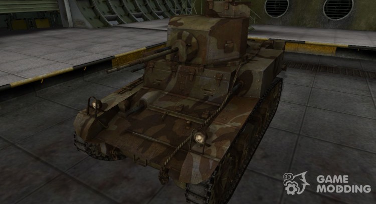 The skin for the American M3 Stuart tank for World Of Tanks
