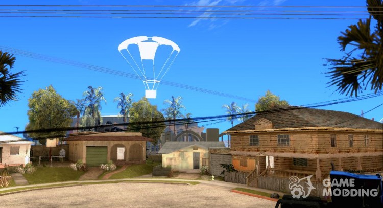 La llamada accidental de la máquina en un paracaídas para GTA San Andreas