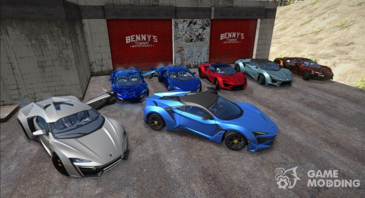 Pack of cars by W Motors (Lykan & Fenyr) for GTA San Andreas