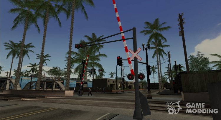 HD Railway Crossing para GTA San Andreas