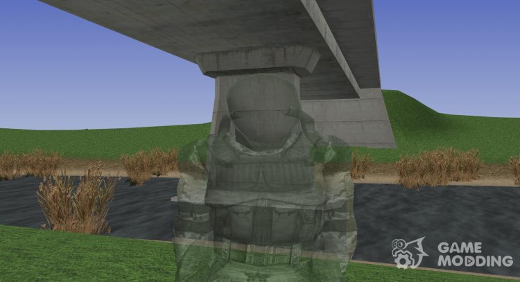 Un miembro de las fuerzas especiales De la Conciencia, en el mono de S. T. A. L. K. E. R para GTA San Andreas