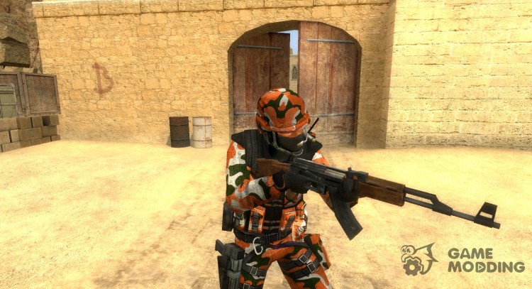 Kamy's Orange Urban CT w/matching defuser for Counter-Strike Source