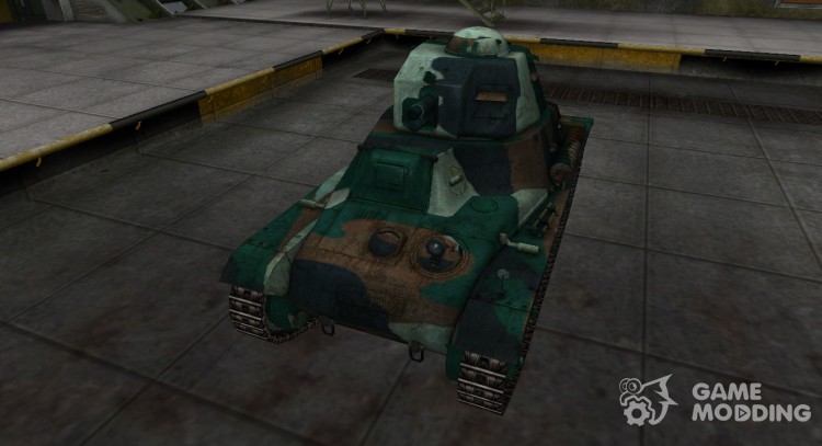 French bluish skin for Hotchkiss H35 for World Of Tanks
