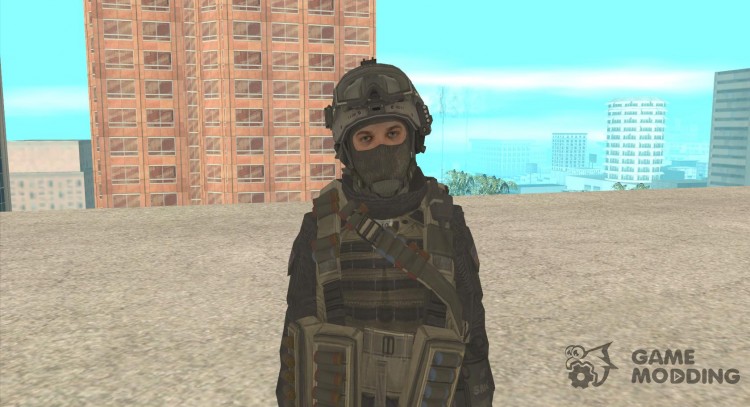 A second soldier from the skin CoD MW 2 for GTA San Andreas