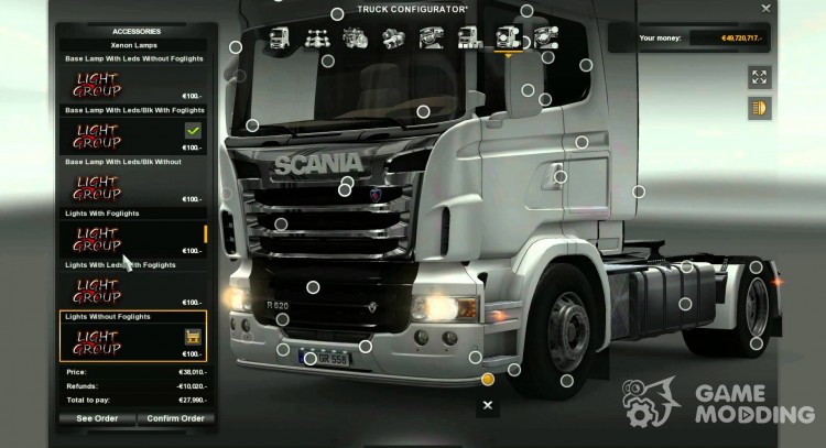 Scania mega store + bonus for version 1.29-1.21 for Euro Truck Simulator 2