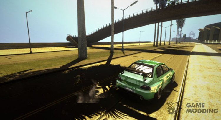 Современных графические улучшения (MDGE, RenderHook) бета-версия игры 0.1 для GTA San Andreas