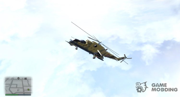 Mi-24 Egypt для GTA San Andreas