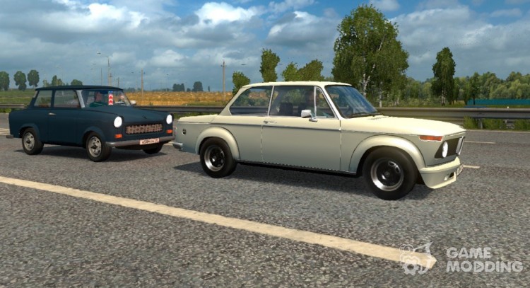 Classic cars in the traffic 1.2 for Euro Truck Simulator 2