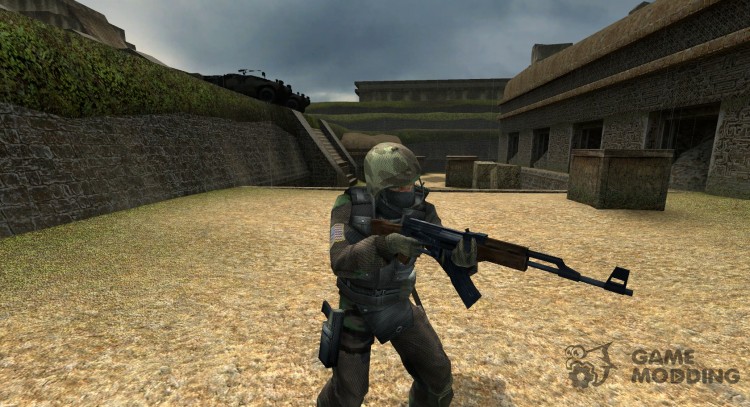 bocoboco в лесной камуфляж GSG9 для Counter-Strike Source