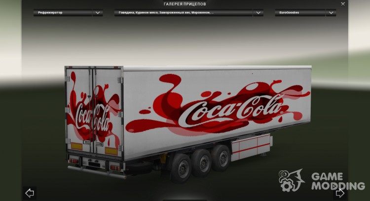 Coca-Cola and Fruits Trailers for Euro Truck Simulator 2