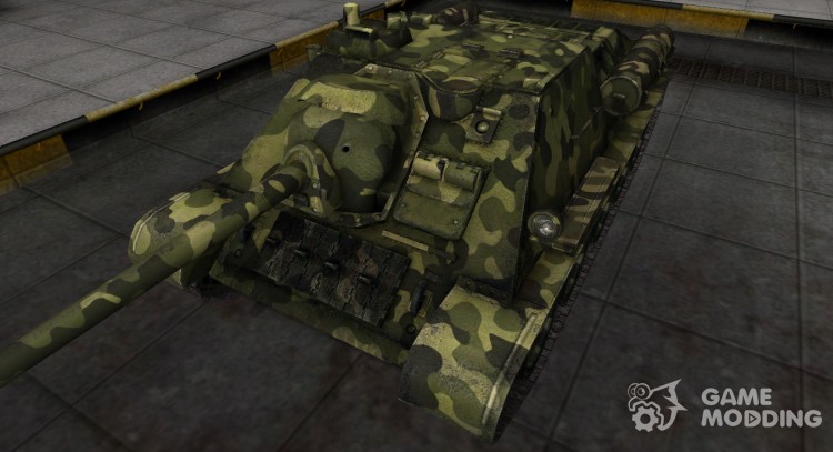 Skin for Su-85 with camouflage for World Of Tanks