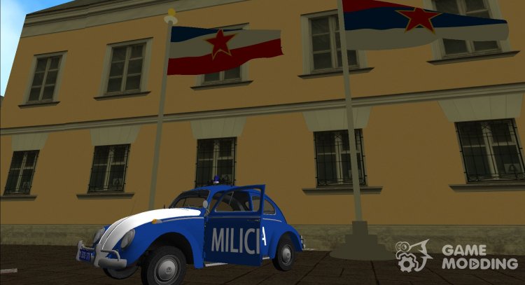 Volkswagen Escarabajo SFR Yugoslavia Milicija (policía) para GTA Vice City