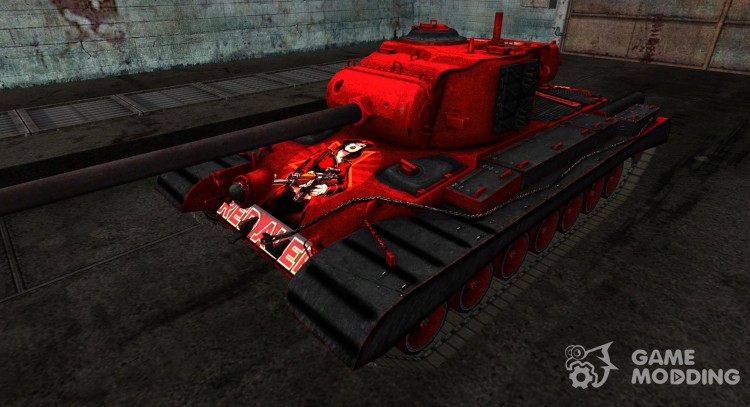 Skin for T32 Red Alert for World Of Tanks