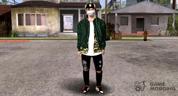 Marcel Sabitzer With Mask for GTA San Andreas