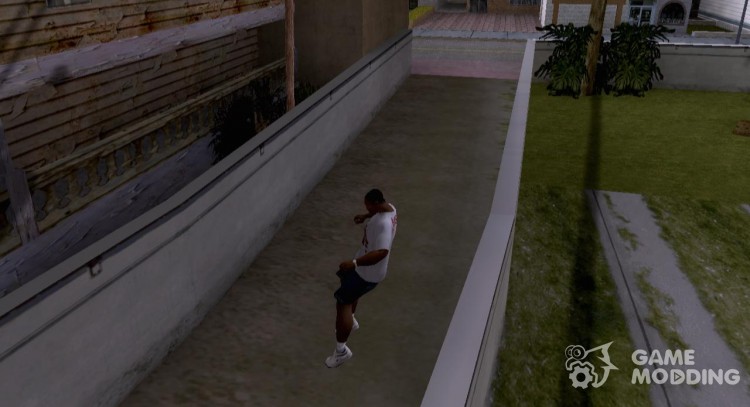 Прыгать сквозь стены и ограждения для GTA San Andreas