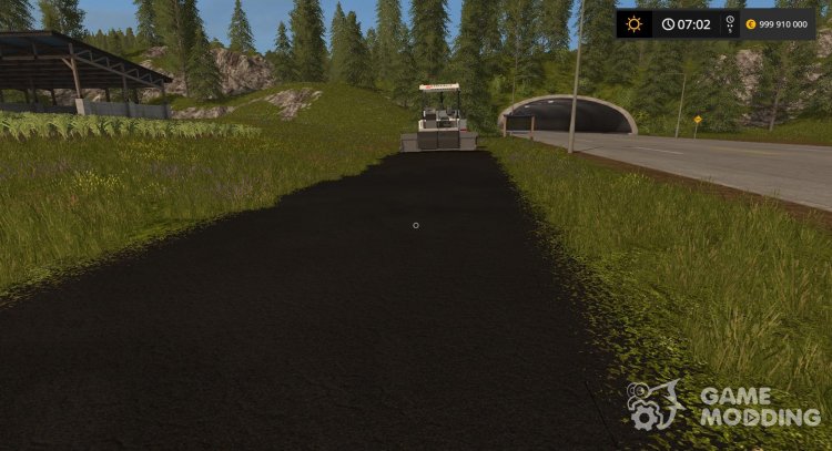Black asphalt for Farming Simulator 2017