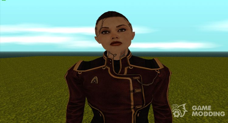 Jack in full dress uniform from Mass Effect 3 for GTA San Andreas